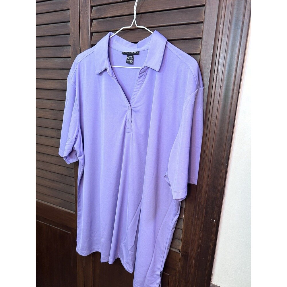NWT Purple Prim Preux Collared Polo Shirt Size 2x